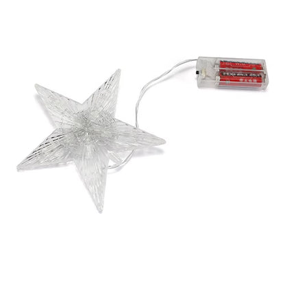 Christmas Star Tree Topper Light Treetop Christmas Decoration Light Bethlehem Star Battery and Plug Powered for Home Decor Party