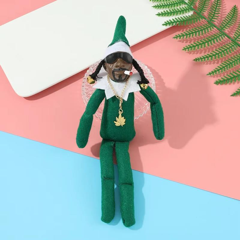 Christmas Elf Dolls Felt Dolls Eco Dolls Spot Peeping Bent Snoop on a Stoop Christmas Elf Dolls Home Decor New Year Christmas Gifts