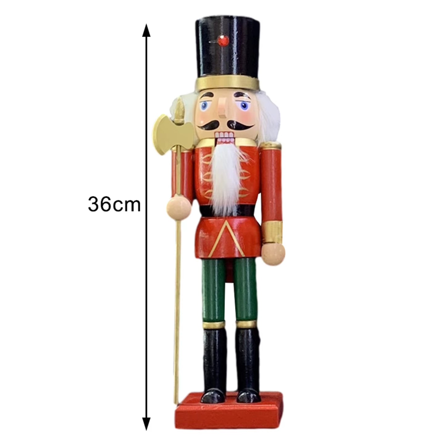 25/35CM Classic American Nutcracker Soldier Wooden Handcraft Nutcracker Puppet Desktop Ornament 2022NEW Year Christmas Gift Doll