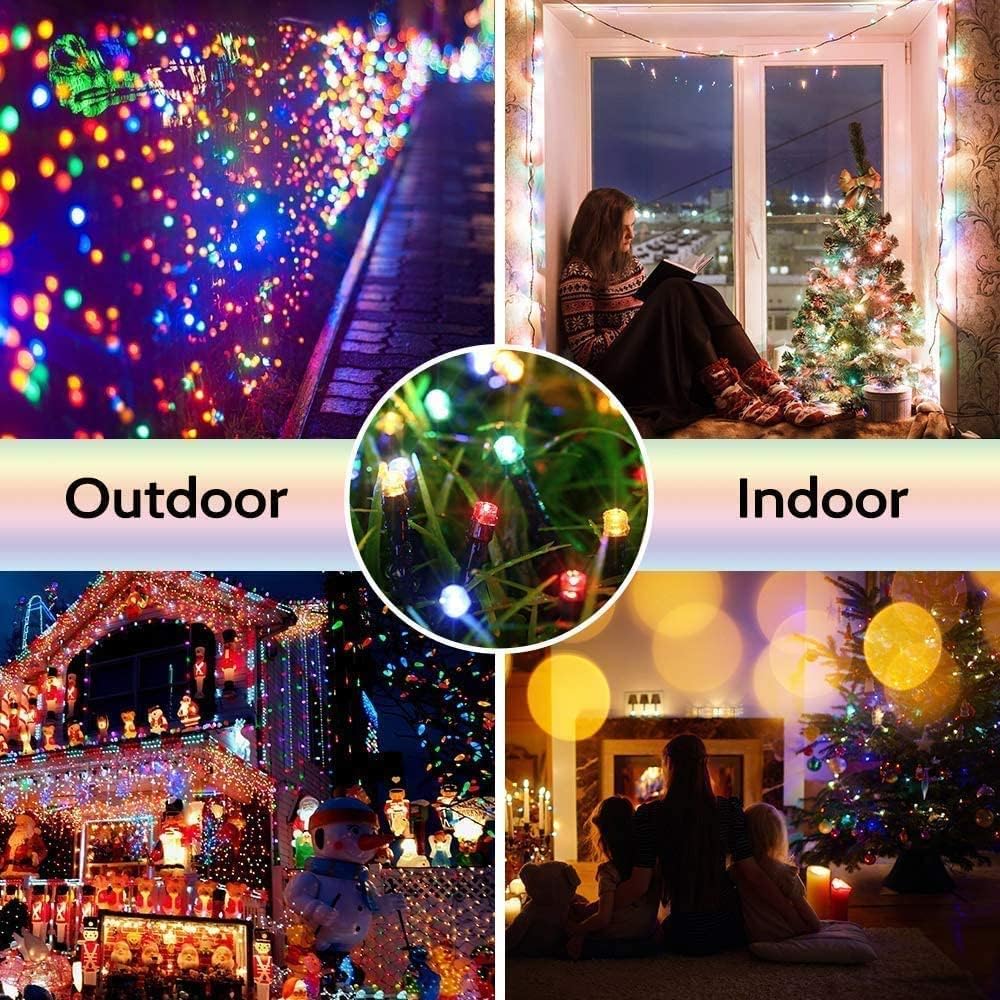 Christmas Lights 100FT 300 LED String Lights with 8 Modes Timer Connectable Waterproof Plug-In Fairy Lights for Home, Garden, Party, Holiday, Tree, Christmas Decorations (Multicolor)