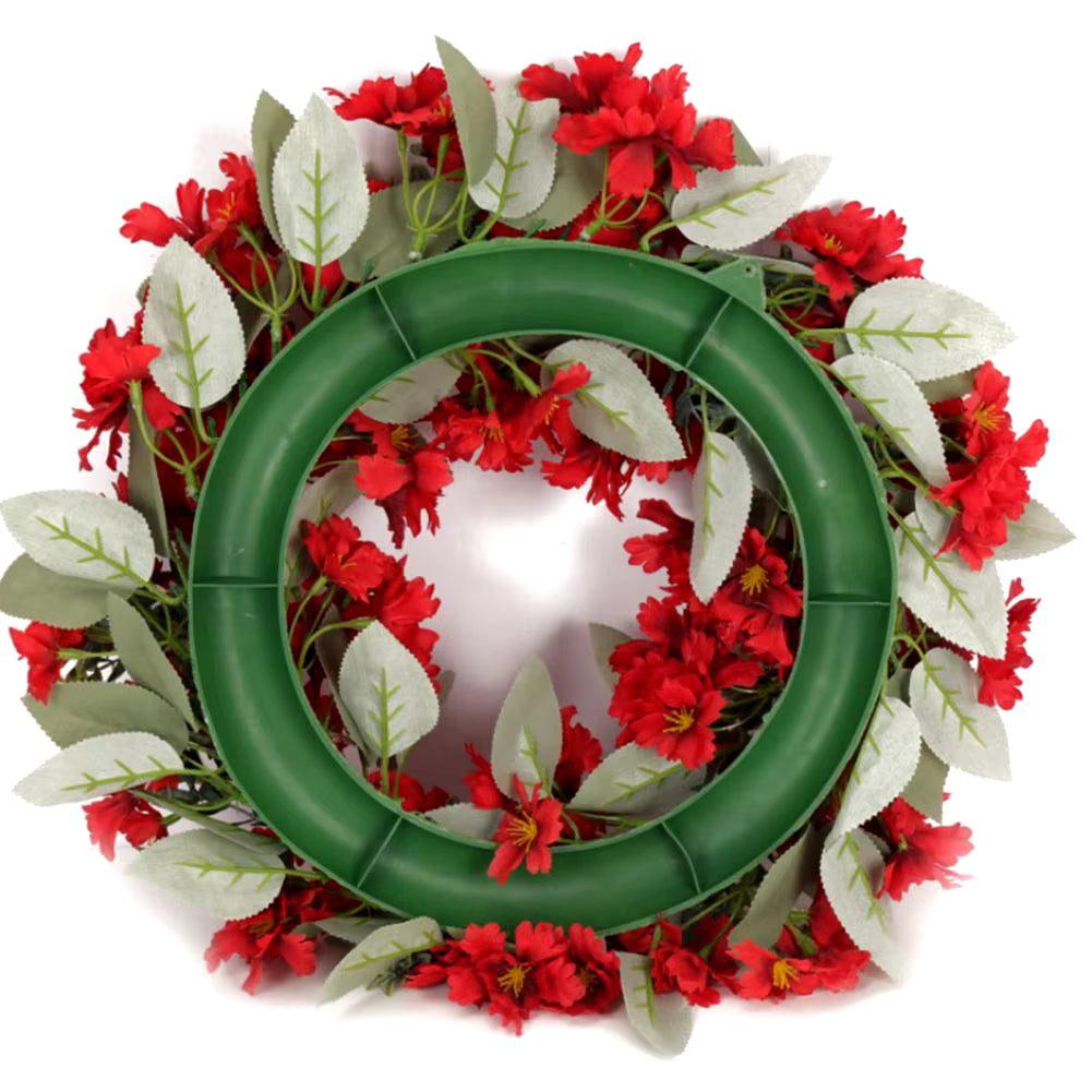 40Cm Artificial Peony Wreath Garland Home Decor Simulation Flowers Wedding Wreath for Front Door Decoration Handmade Garland