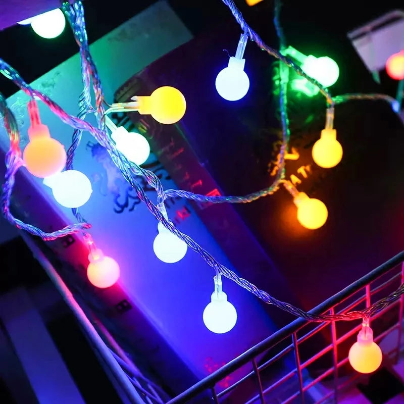 10M Usb/Battery Power Ball LED String Lights Garland Lights Outdoor Lamp Wedding Garden Fairy Lights Christmas Decoration