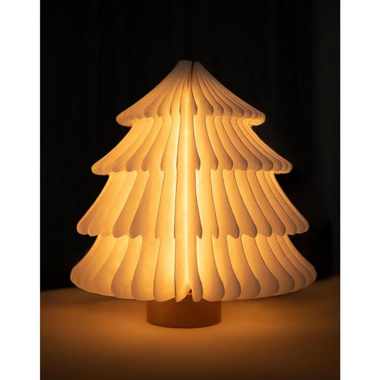 Christmas Tree Lamp, Christmas Decorations with LED Lights, Warm Lighted Tree Lamp for Home Decor, Novelty Table Lamp for Bedroom (Beech)