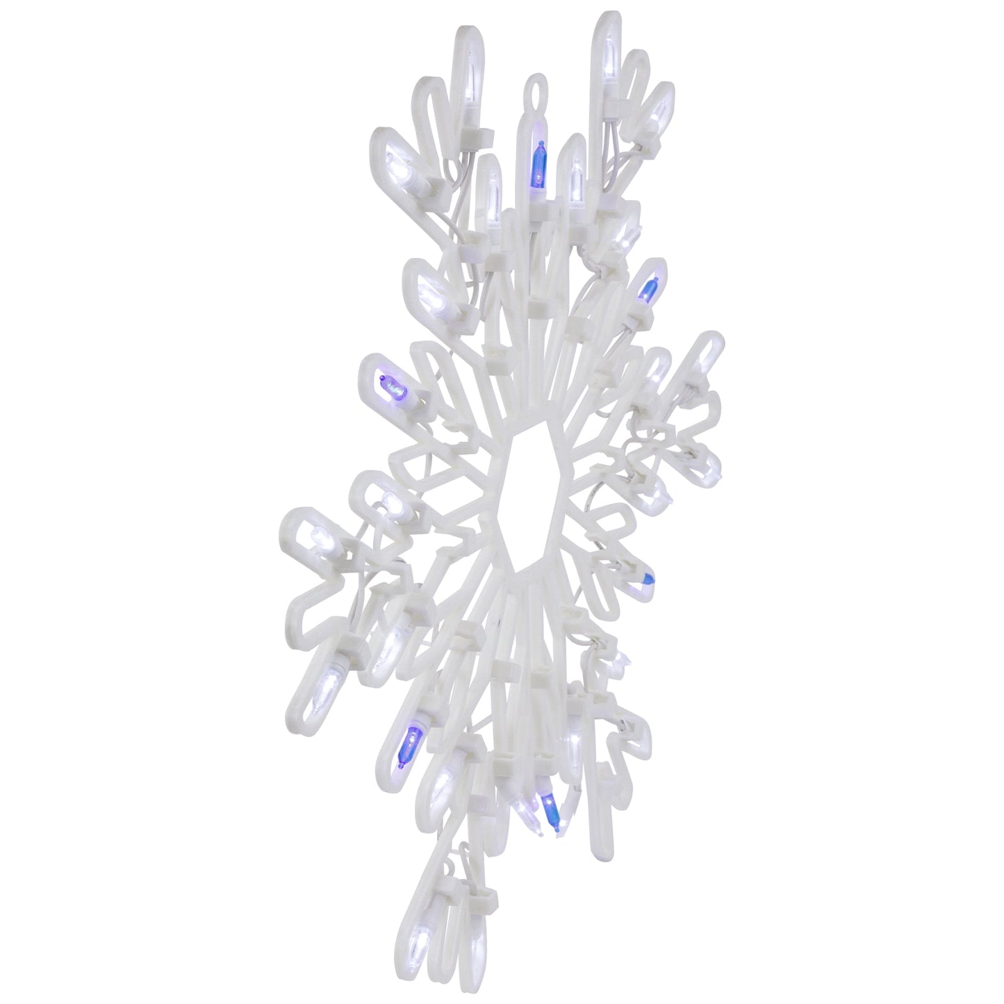 15" LED Lighted Snowflake Christmas Window Silhouette - Pure White/Blue