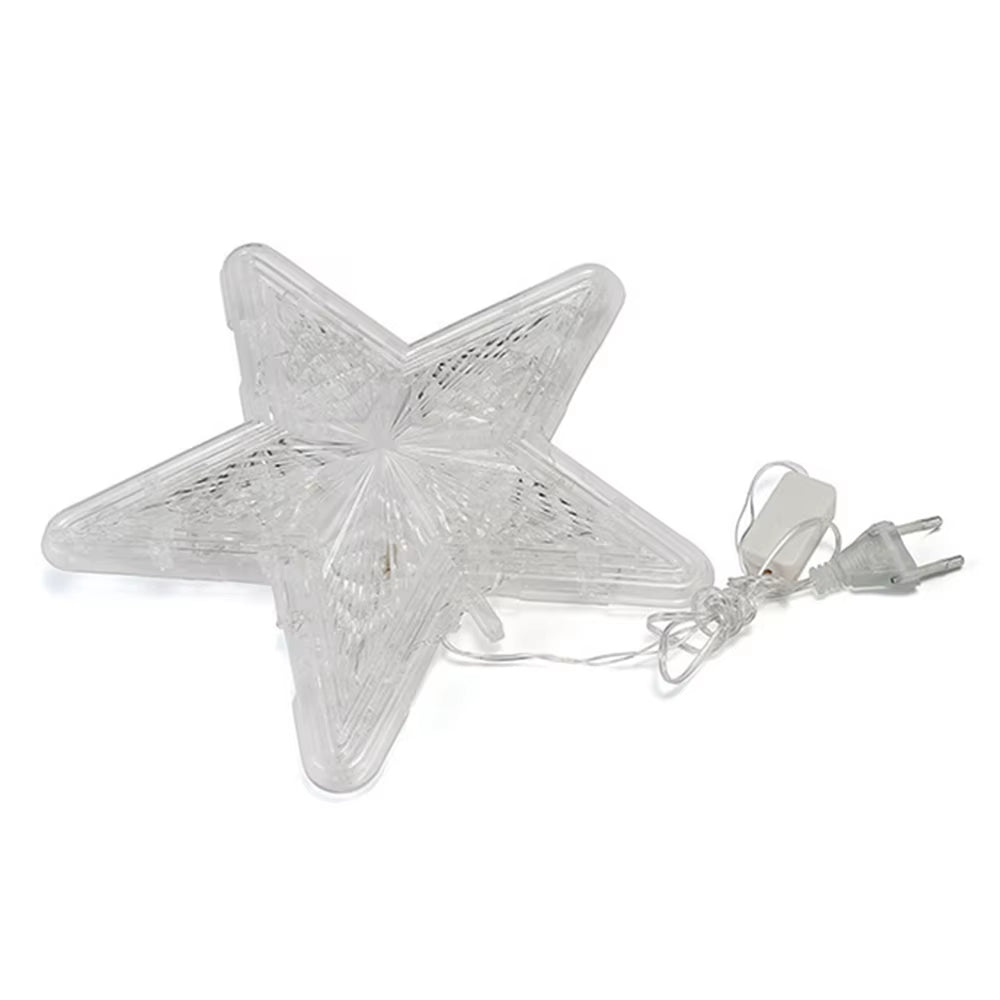 Christmas Star Tree Topper Light Treetop Christmas Decoration Light Bethlehem Star Battery and Plug Powered for Home Decor Party