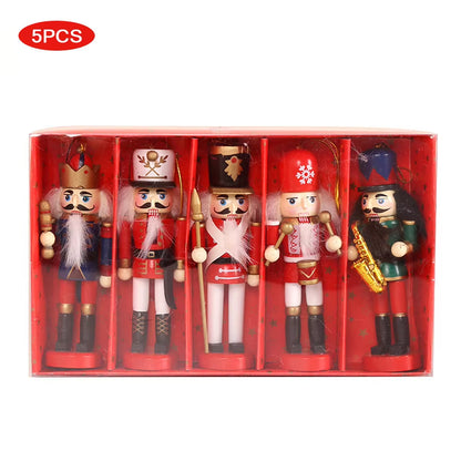 25/35CM Classic American Nutcracker Soldier Wooden Handcraft Nutcracker Puppet Desktop Ornament 2022NEW Year Christmas Gift Doll